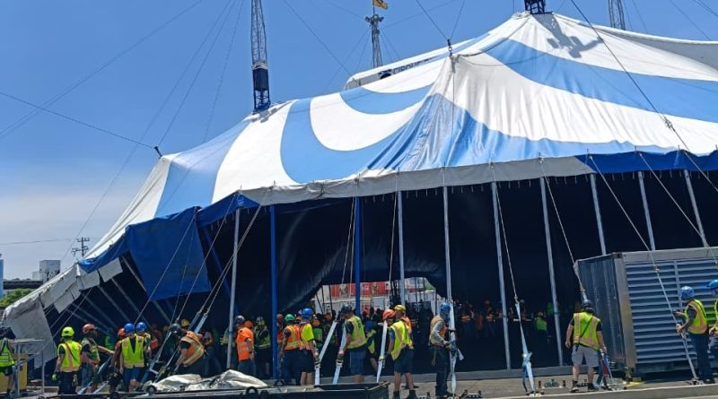 Inicia ECHO montaje de la Gran Carpa en Querétaro Inicia ECHO montaje de la Gran Carpa en Querétaro
