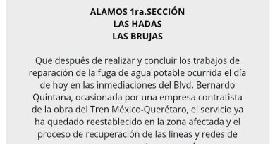 Inicia recuperación del suministro de agua en tres colonias de Querétaro